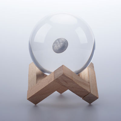 樹脂工芸 隕石 ギフト スペースボール ギフト 80mm 透明結晶球