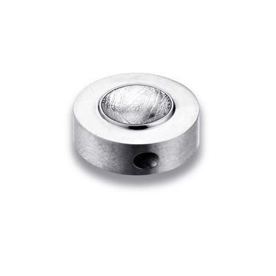 15mm ドラム 形状 隕石 ペンダント ステンレス スチール チタン 宝石