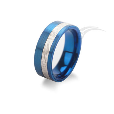 ブルーメンズ ウルグメント隕石 結婚指輪 8mm 幅 各種サイズ